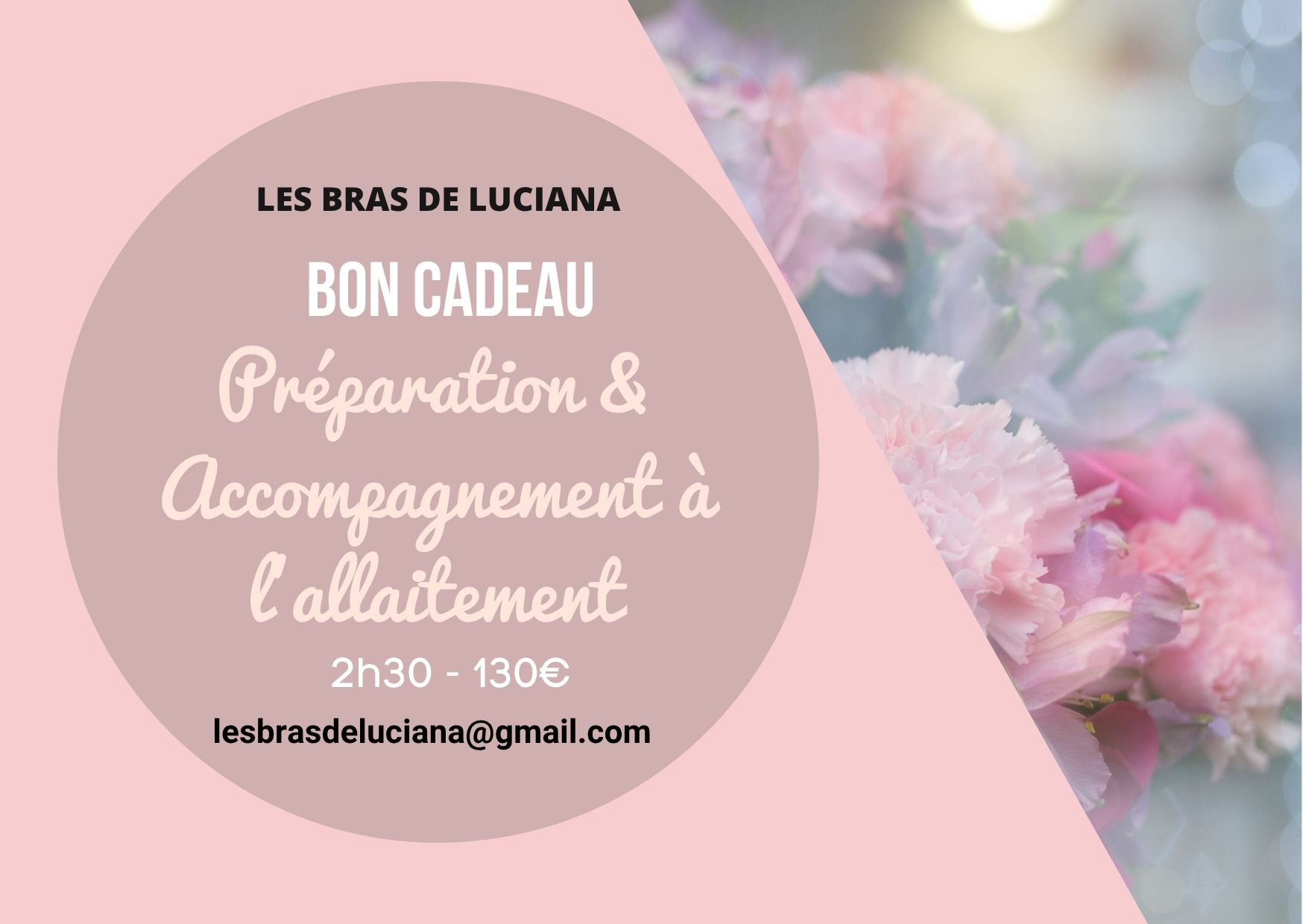 Bon cadeau préparation allaitement 